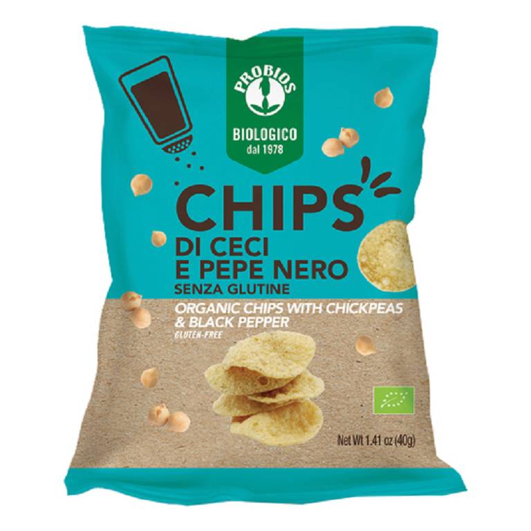 CHIPS DI CECI E PEPE NERO 40G